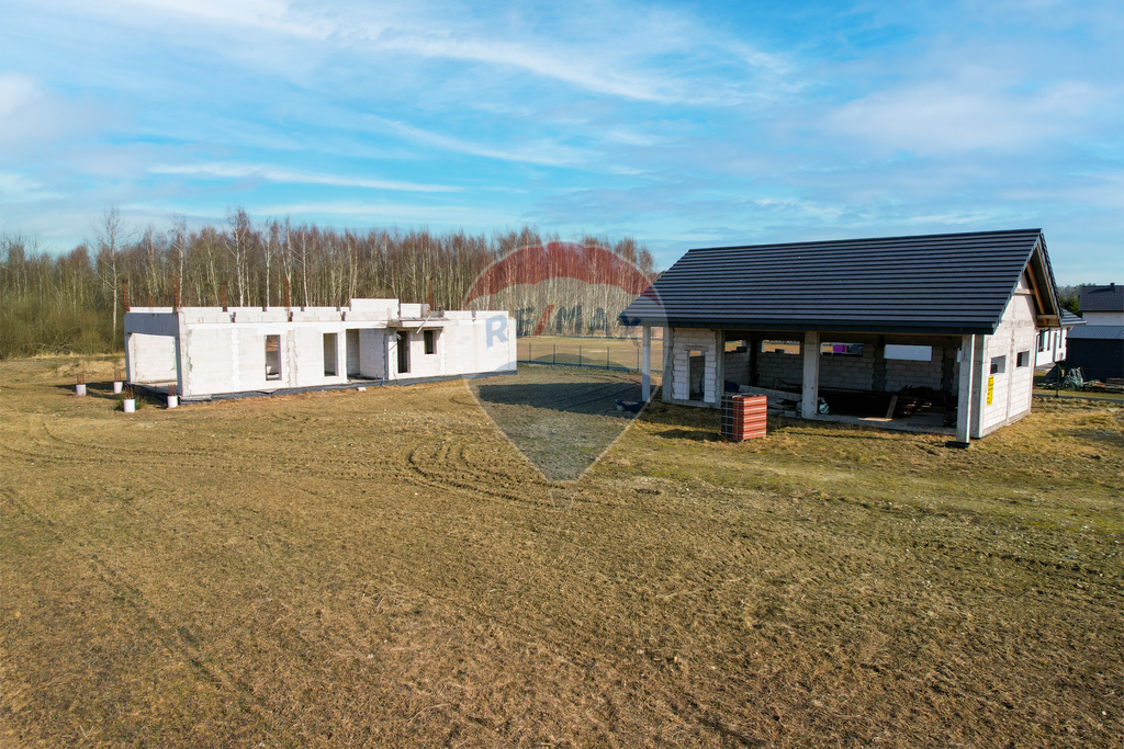 Działka 3824 m2 z rozpoczętą budową domu Wrześnica (1)