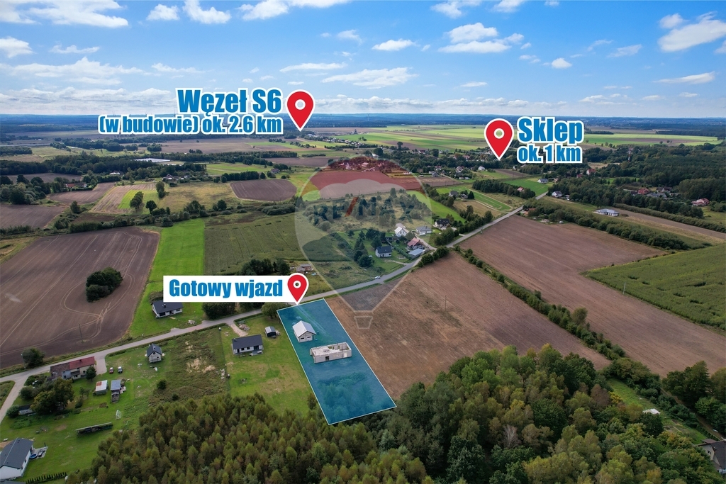 Działka 3824 m2 z rozpoczętą budową domu Wrześnica (3)