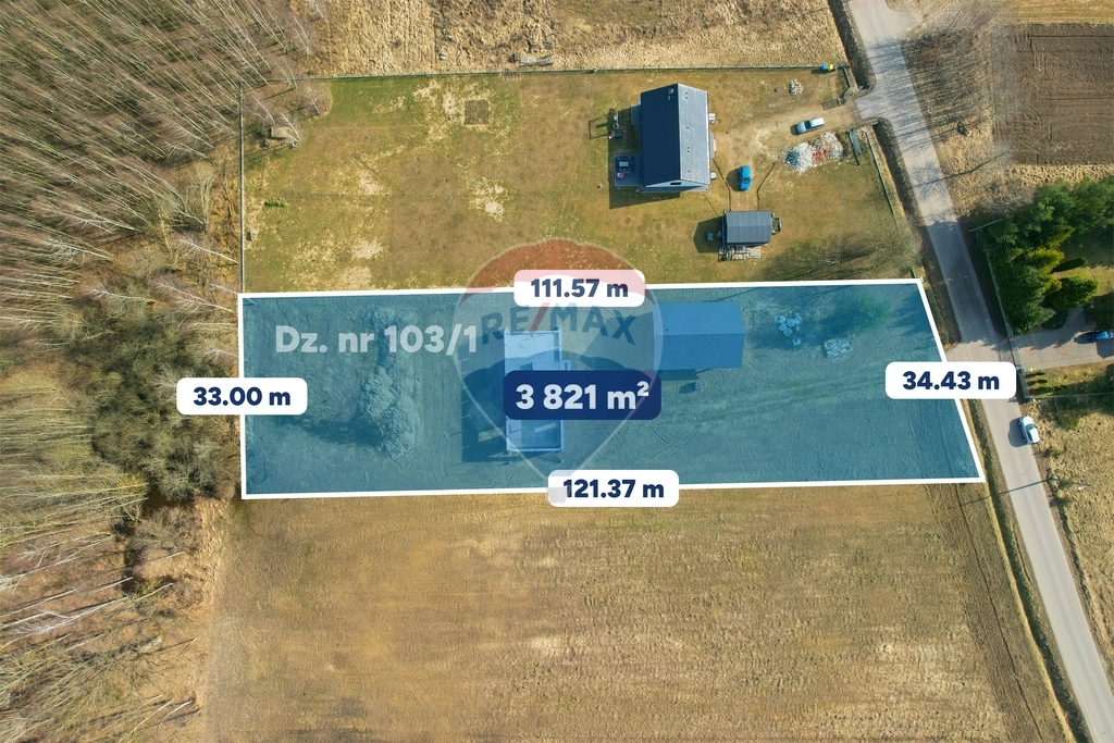 Działka 3824 m2 z rozpoczętą budową domu Wrześnica (8)