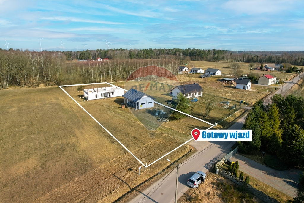 Działka 3824 m2 z rozpoczętą budową domu Wrześnica (10)