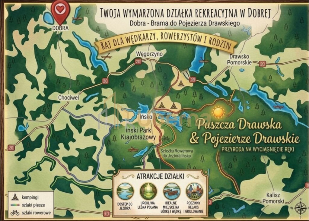 Działki nad jeziorem Dobra Nowogardzka (1)