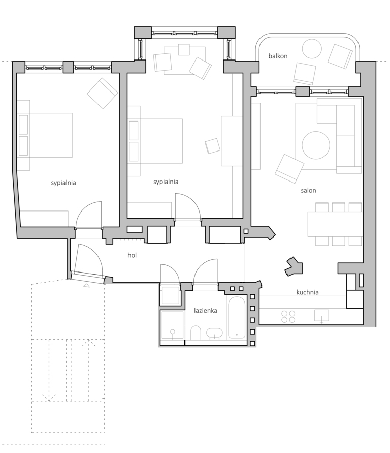 96m2, 3 pok., stylowe mieszkanie w centrum miasta! (15)
