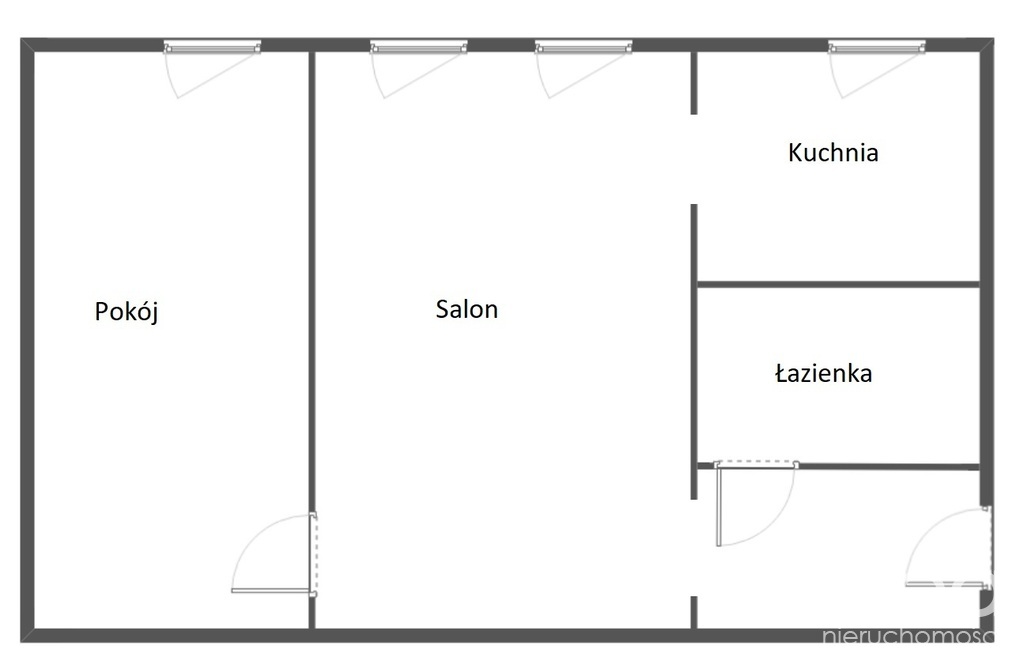 2 pokoje, 46m2 z widną kuchnią, Centrum (11)