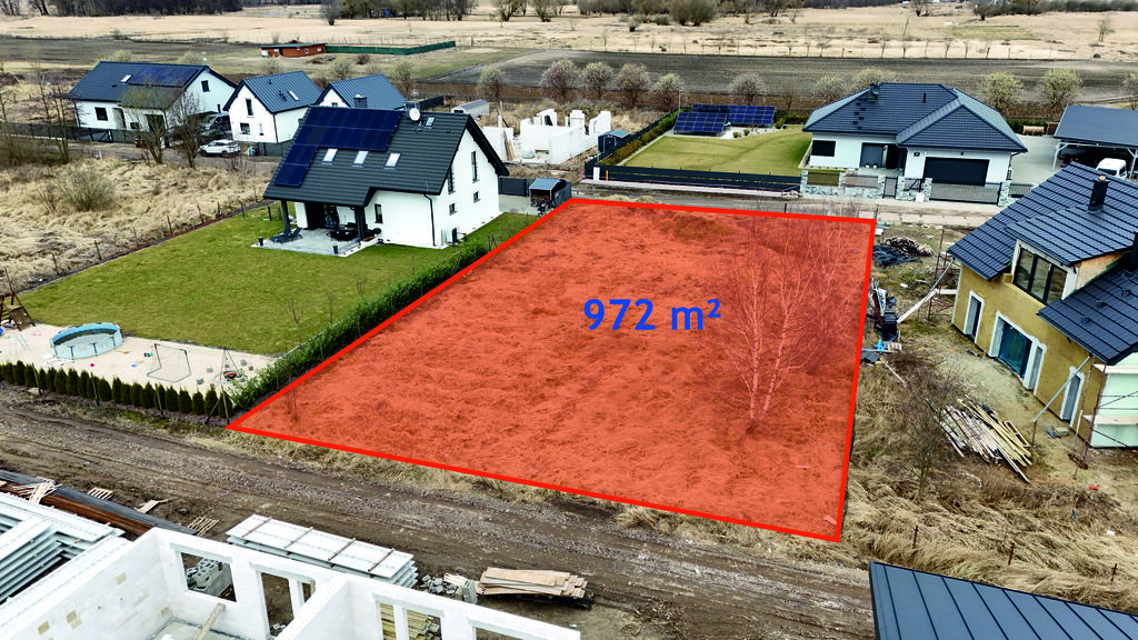 Działka w Dobrej, 972m2, Media (2)