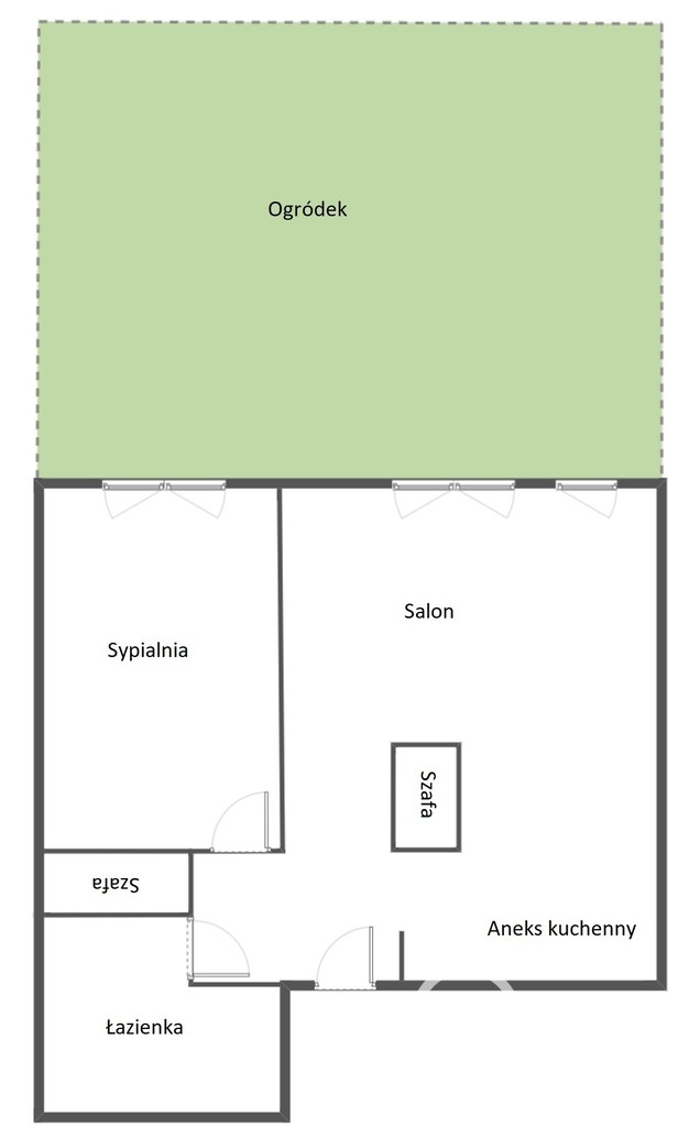Pomorzany, 2 pokoje 2023r, 47,87m2, ogródek (13)