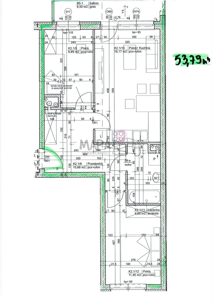 3 pokoje | Osiedle Polonia | 54m2 (18)