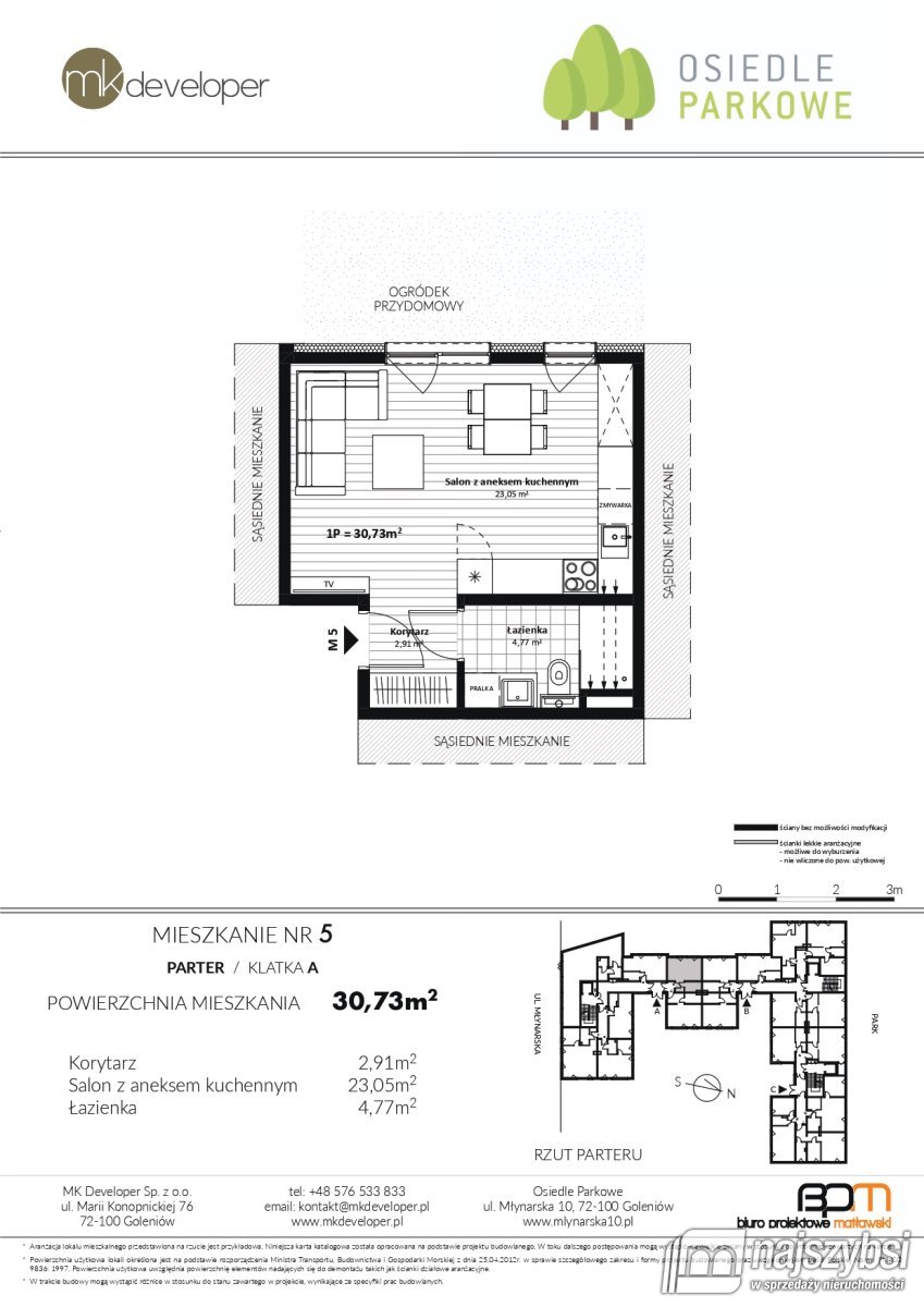 Goleniów- kawalerka na parterze z ogródkiem (16)