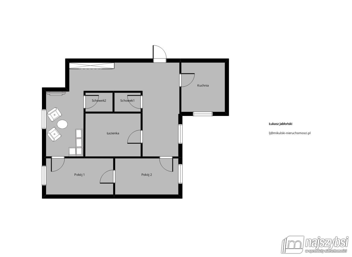 SIANÓW-ŁADNE PRZYTULNE 3POK, 60m2, PARTER OD RĘKI! (19)