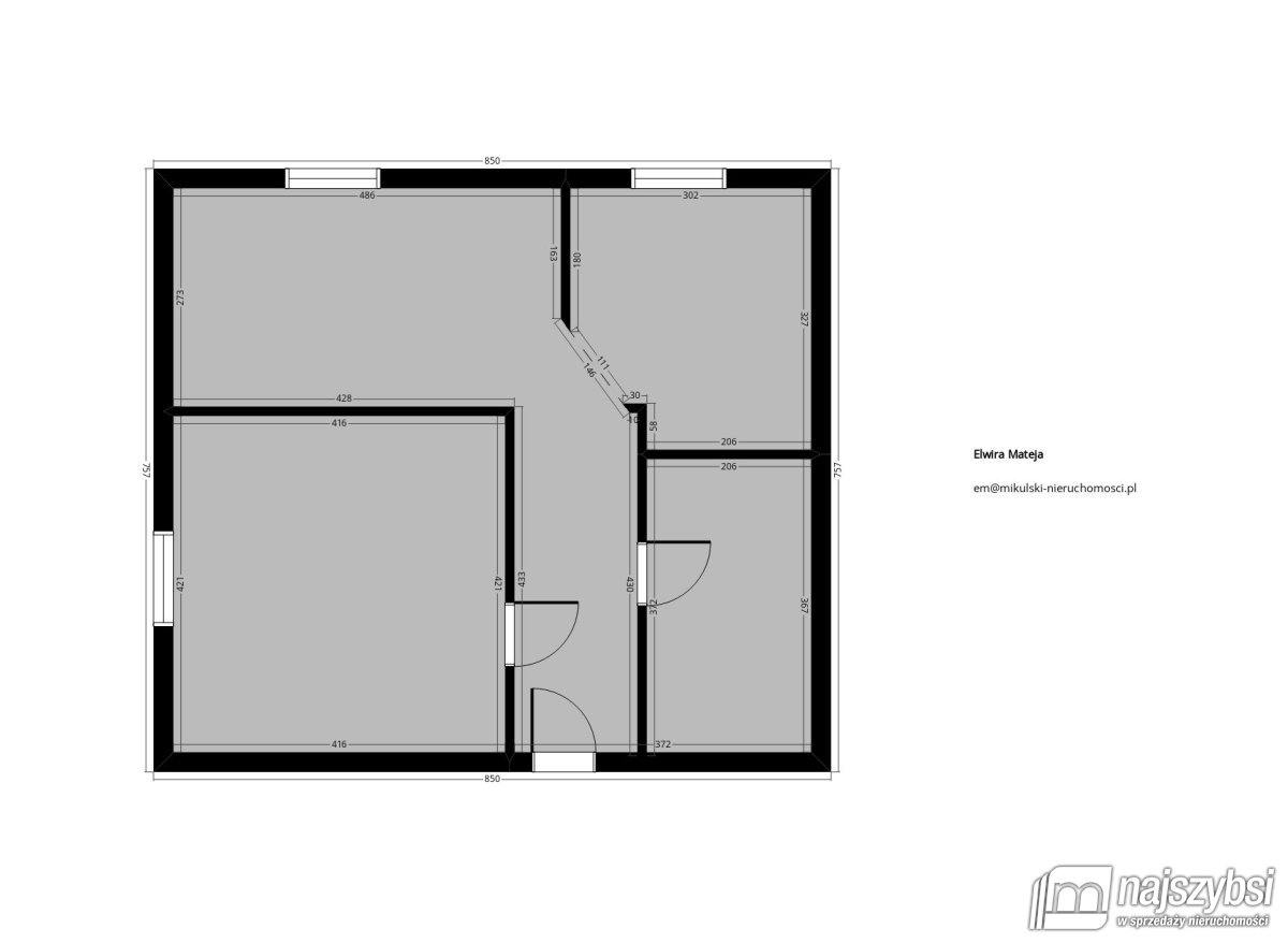 Nowogard-2 pokoje na parterze z garażem w centrum  (14)