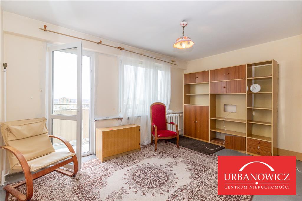 1-pok. z balkonem. Możliwość na 2-pok, 9 piętro. (1)