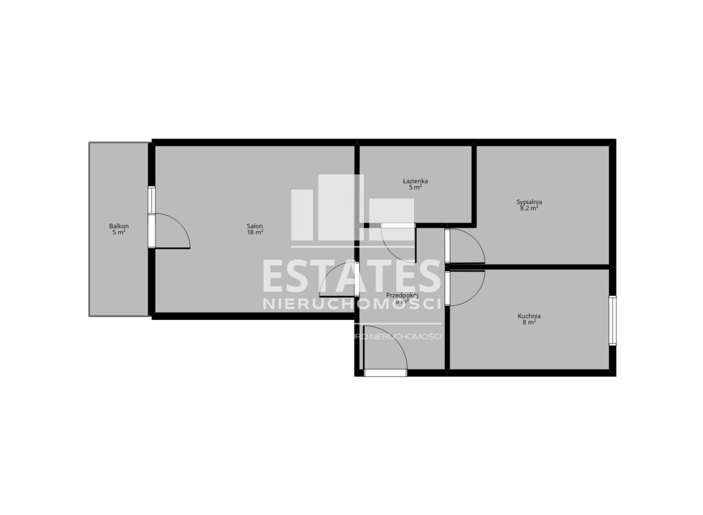 2 pokoje w Kijewie z balkonem wysoki parter ! (10)