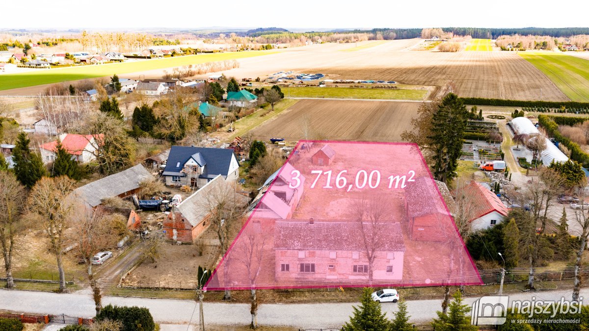 CEWLINO K.KOSZALINA - stare gospodarstwo  3716 m2  (1)