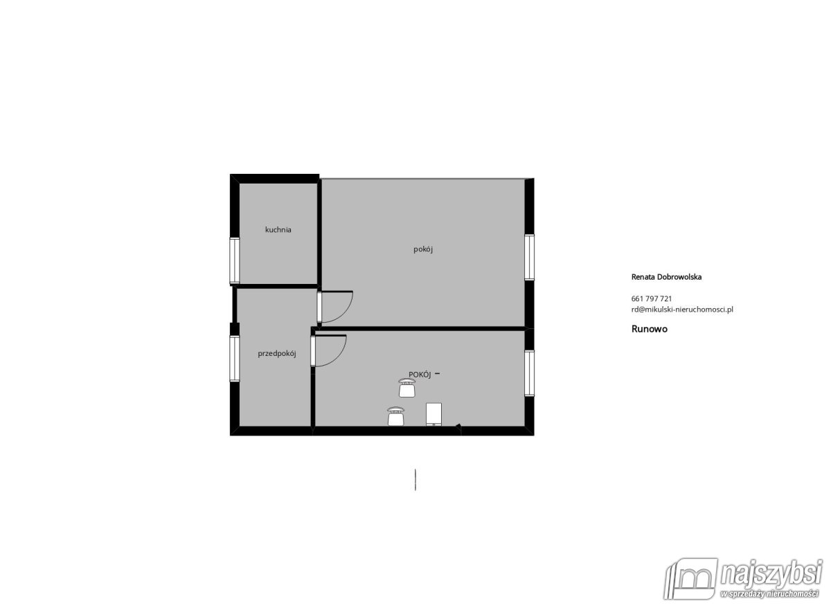Runowo- mieszkanie dwupokojowe na parterze  (17)