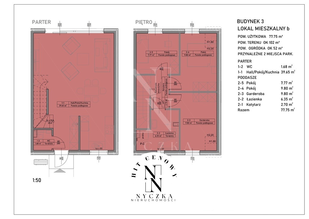 bliźniak w stanie deweloperskim - 4pokoje Mierzyn (7)