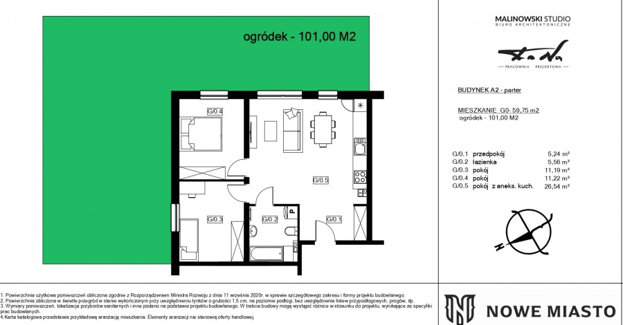 NOWA INWESTYCJA NOWE MIASTO  3 POKOJE + OGRÓDEK+ KOMÓRKA (6)