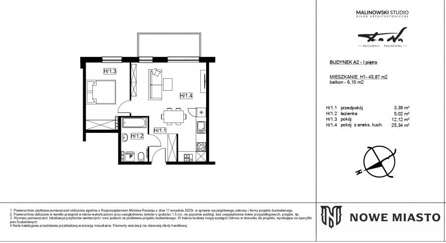 NOWA INWESTYCJA NOWE MIASTO  2 POKOJE + BALKON+ KOMÓRKA (6)