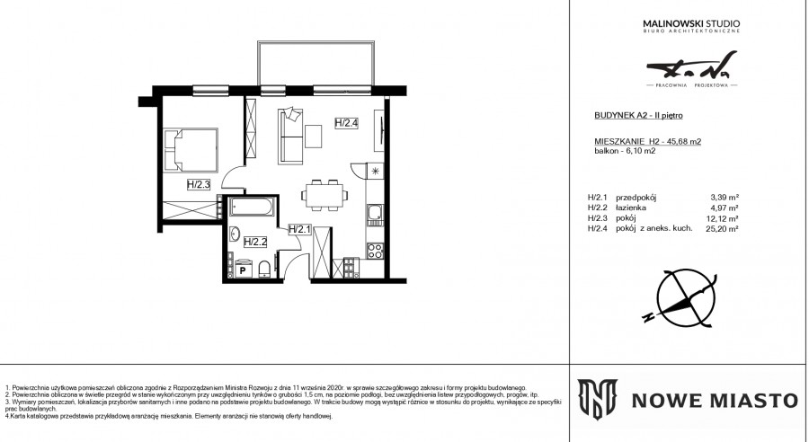 NOWA INWESTYCJA NOWE MIASTO  2 POKOJE + BALKON+ KOMÓRKA (6)