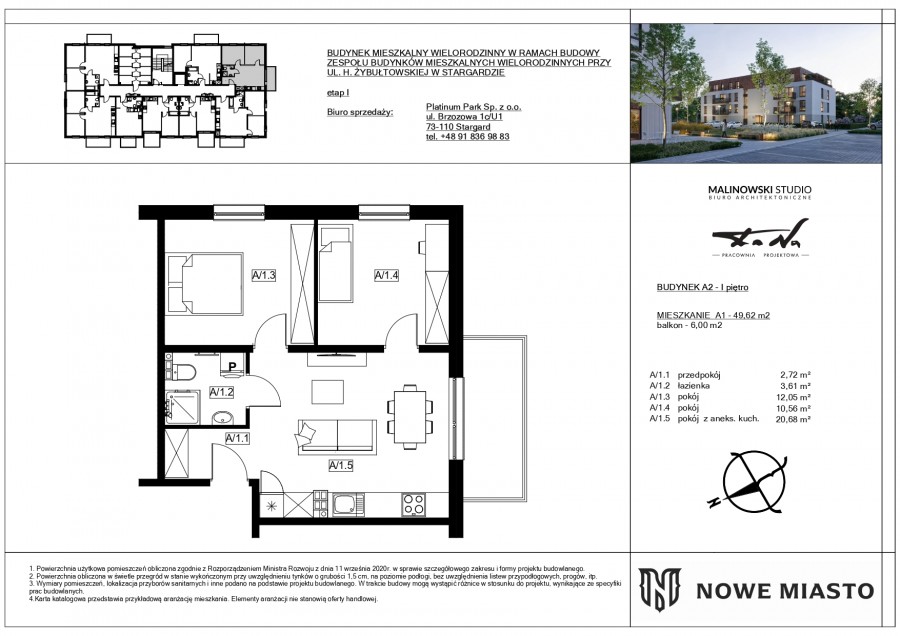 NOWA INWESTYCJA NOWE MIASTO  3 POKOJE + BALKON+ KOMÓRKA (6)