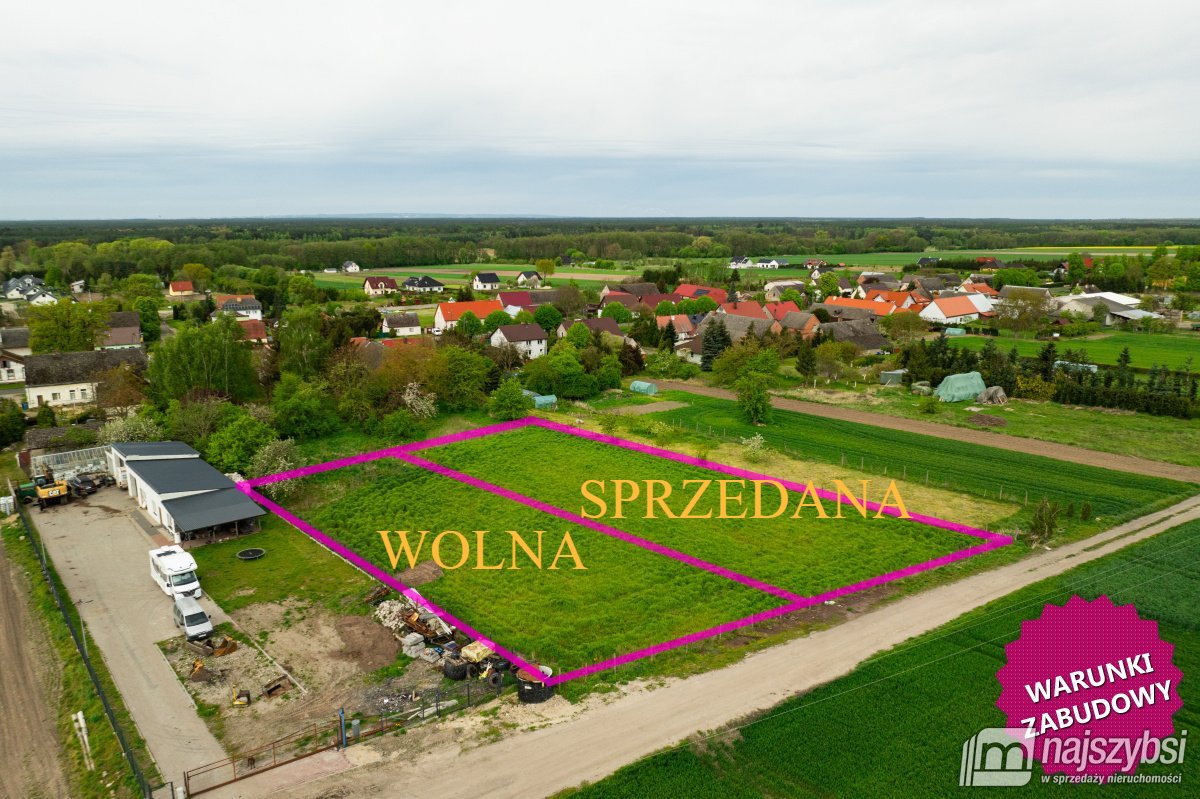 Goleniów- działka budowlana 1308 m2 z WZ (1)