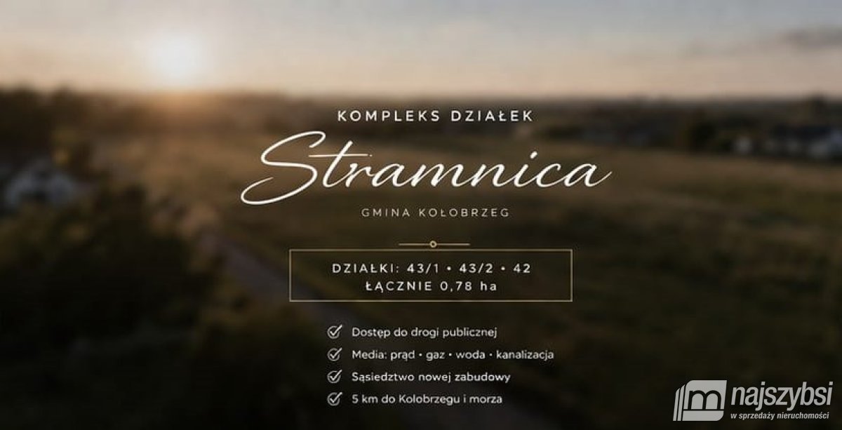 KOŁOBRZEG-Stramnica kompleks działek budowlanych (1)