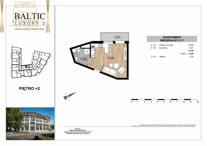 Apartament w centrum miasta z balkonem w luksusowym budynku 2026 (2)