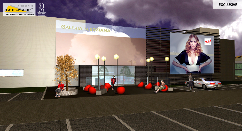 Działka komercyjna z projektem - centrum usług (2)