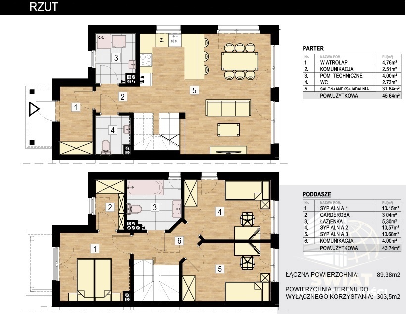 Bliźniak, 4 pokoje, Mierzyn (8)