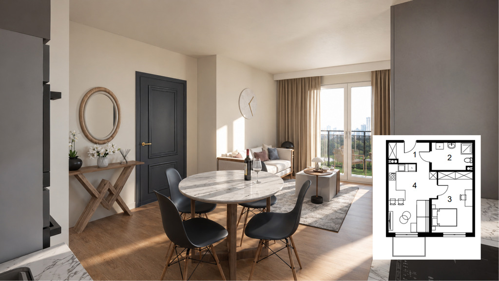 2 pok. | 3 piętr.| winda | balkon | 0% prowizja (1)