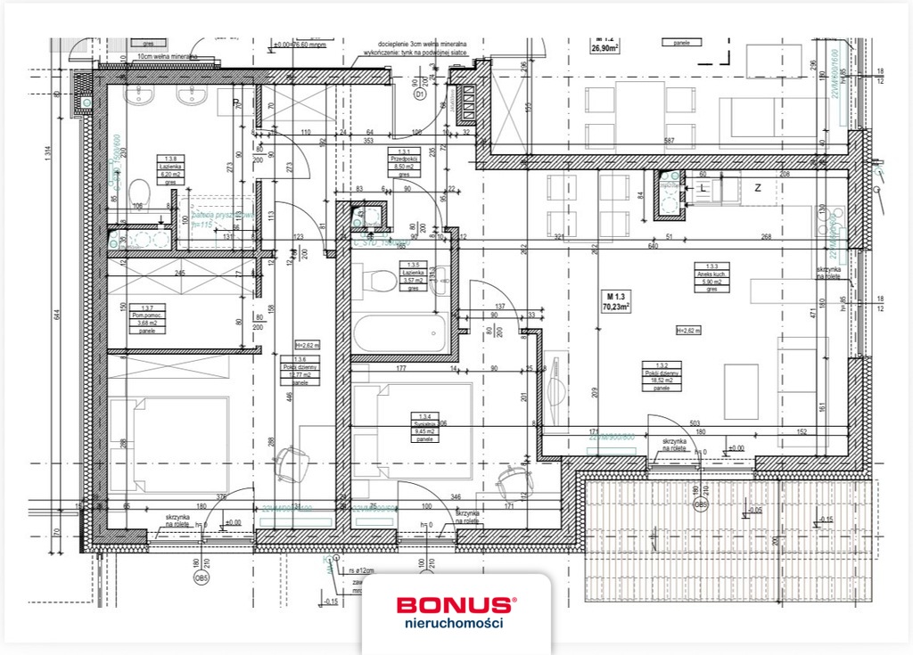 Luksusowy apartament z ogródkiem na Warszewie (25)