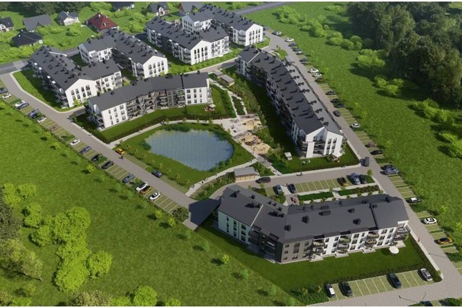 Warszewo, 2 pokoje, duży balkon, staw (6)