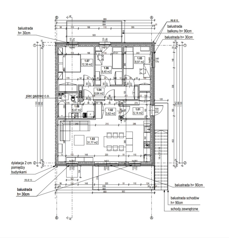 Gumieńce- 4 pokojowe apartamenty z ogrodem (5)