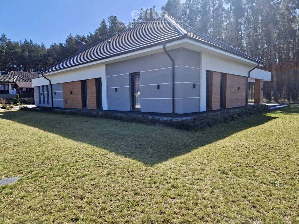 Nowoczesny parterowy dom przy lesie z garażem (23)