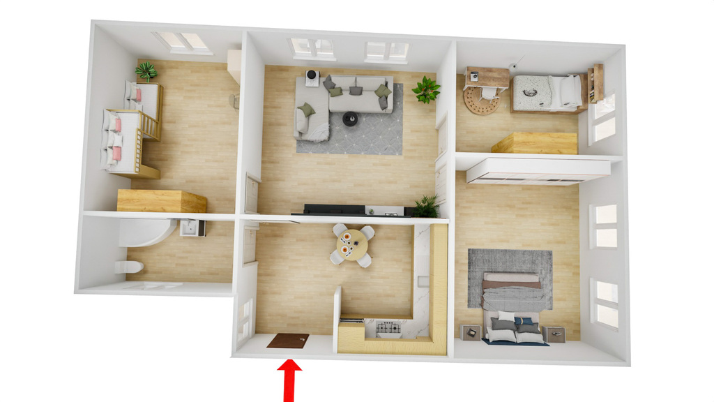 Bezczynszowe, Duże 4 pokoje z garażem,  centrum (18)