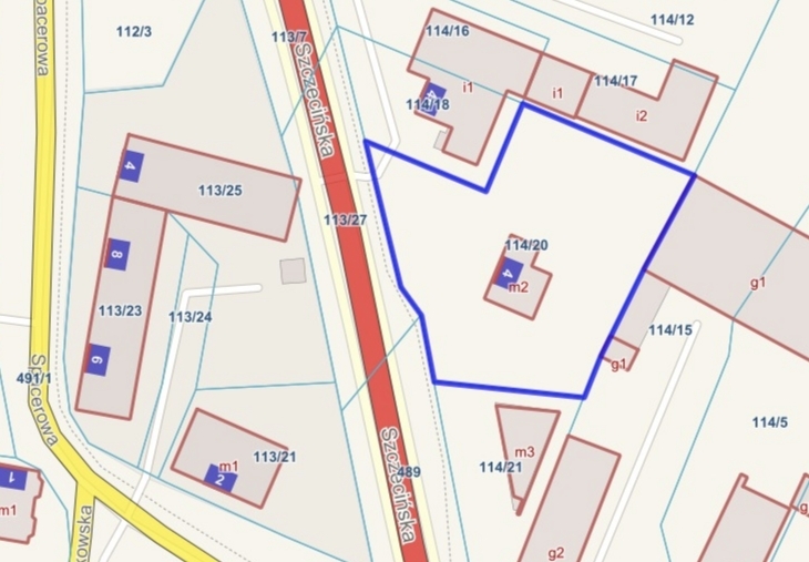 Pilchowo, działka 1627m2, dom, przy głównej drodze (2)