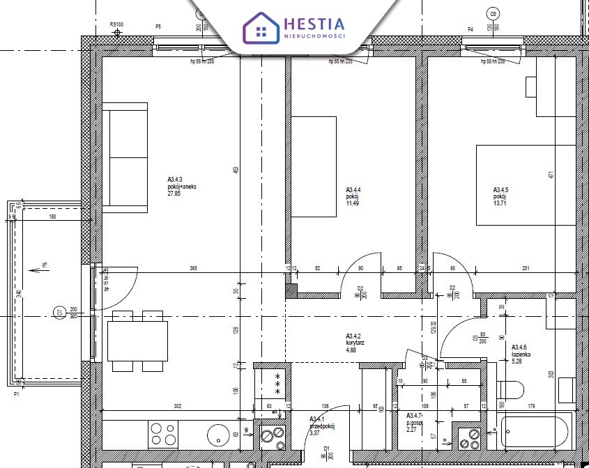 Przestronne trzypokojowe mieszkanie z balkonem! (1)