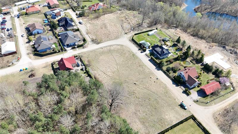 Działka bud. z lasem, widok na rzekę, Krzywopłoty (2)