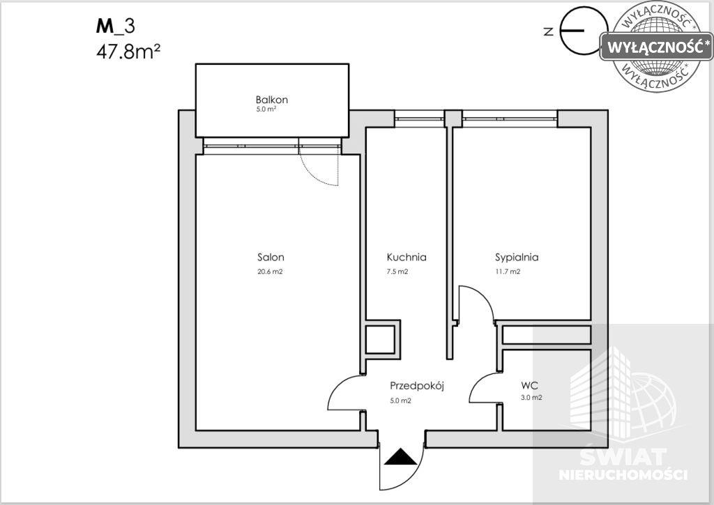 Os. Arkońskie , 2 pok. 48m2 po remoncie 495 tys. (18)