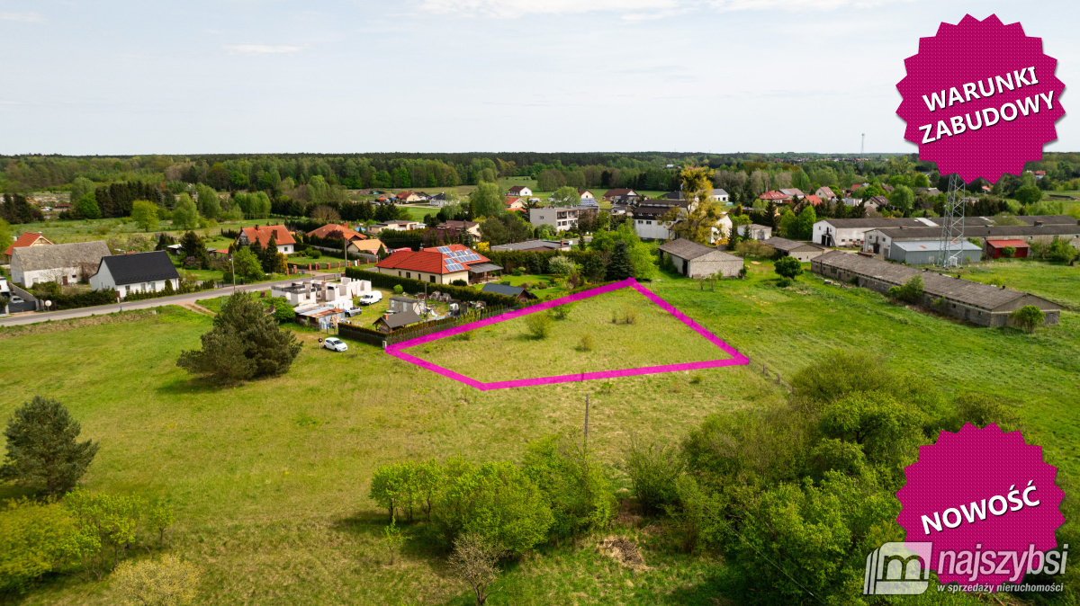 Goleniów-  Żdżary działka 1591 m2  budowlana z WZ (1)