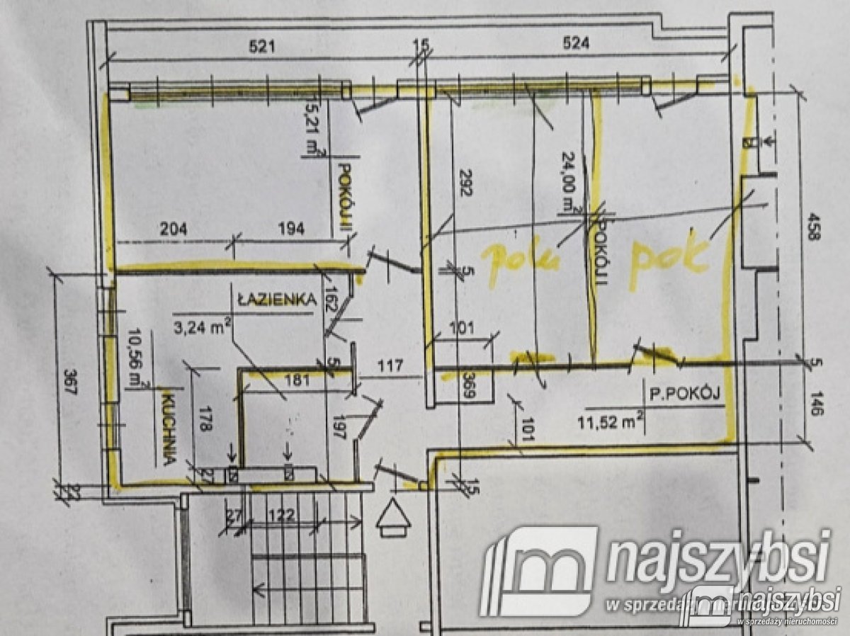 Szczecin- 3 pok. Spółdzielcze Własnościowe z KW (23)