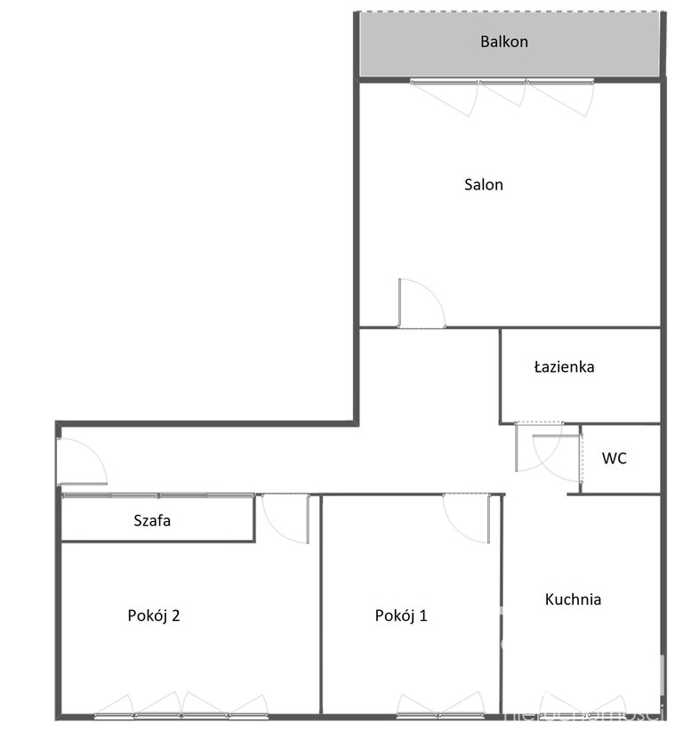 3 pokoje na os. Słonecznym, duży balkon (11)