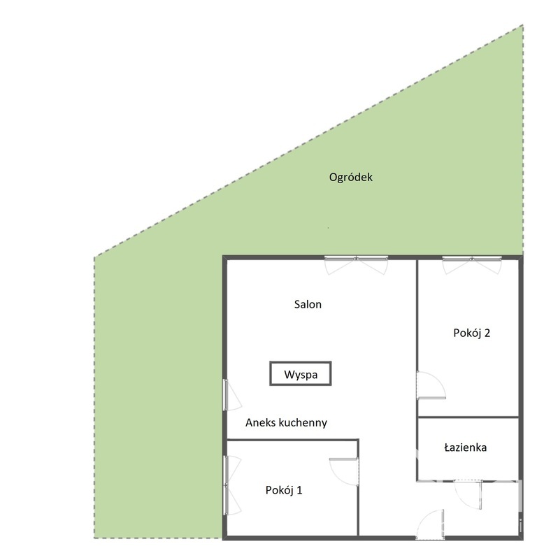 Nowe mieszkanie z m. parkingowym i ogródkiem. (5)