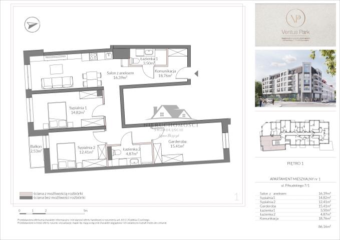3 pokojowe mieszkanie w centrum miasta przy Parku - deweloperski stan (2)