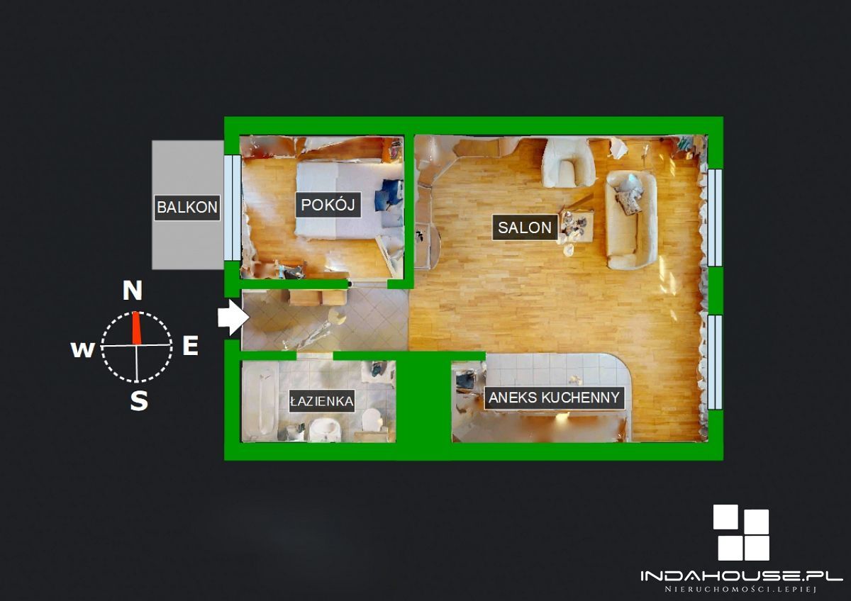 2-pokojowe mieszkanie z loggią na osiedlu Milleniu (11)