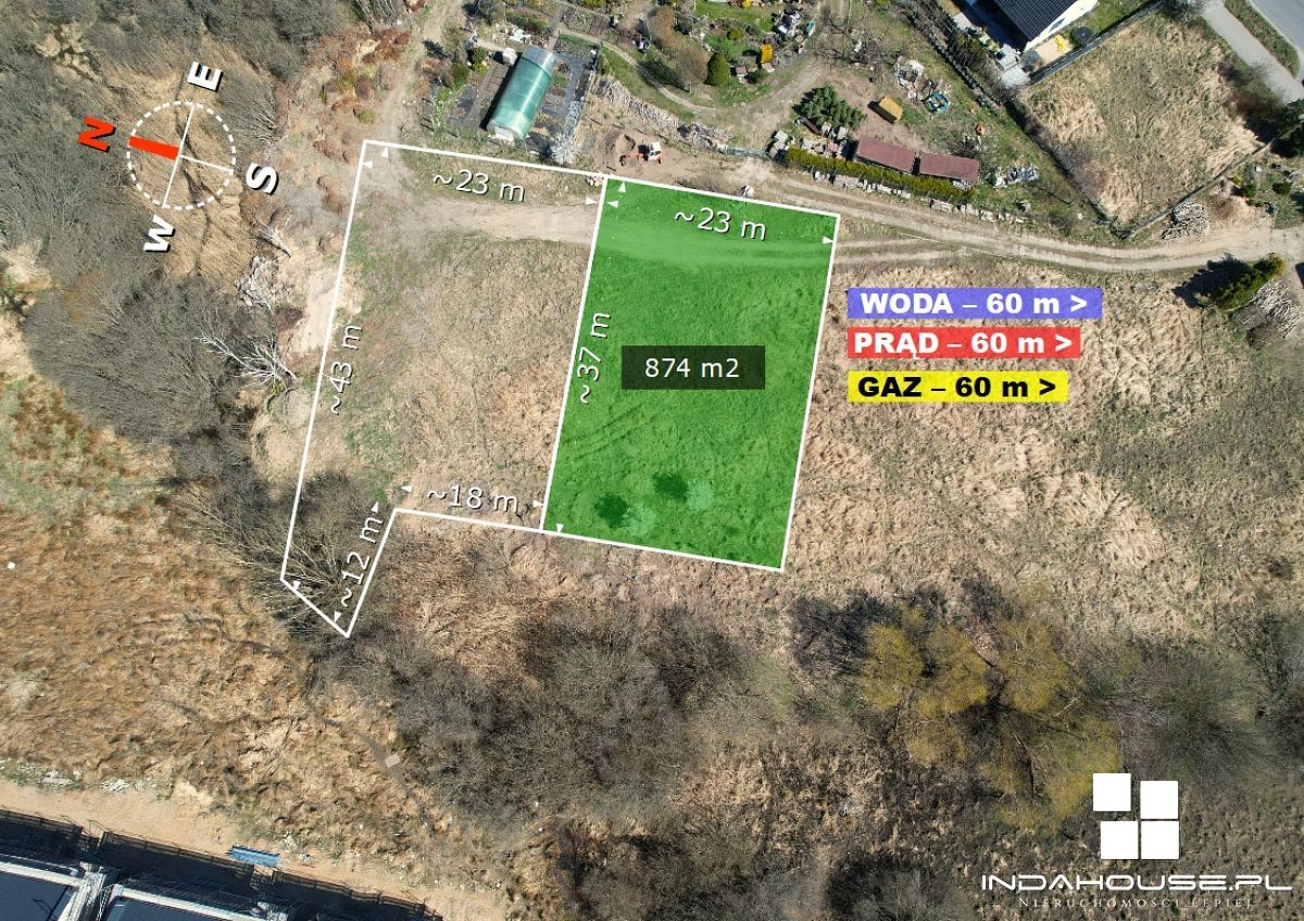 Działka budowlana MPZP. Dzierżęcińska, Rokosowo, K (9)