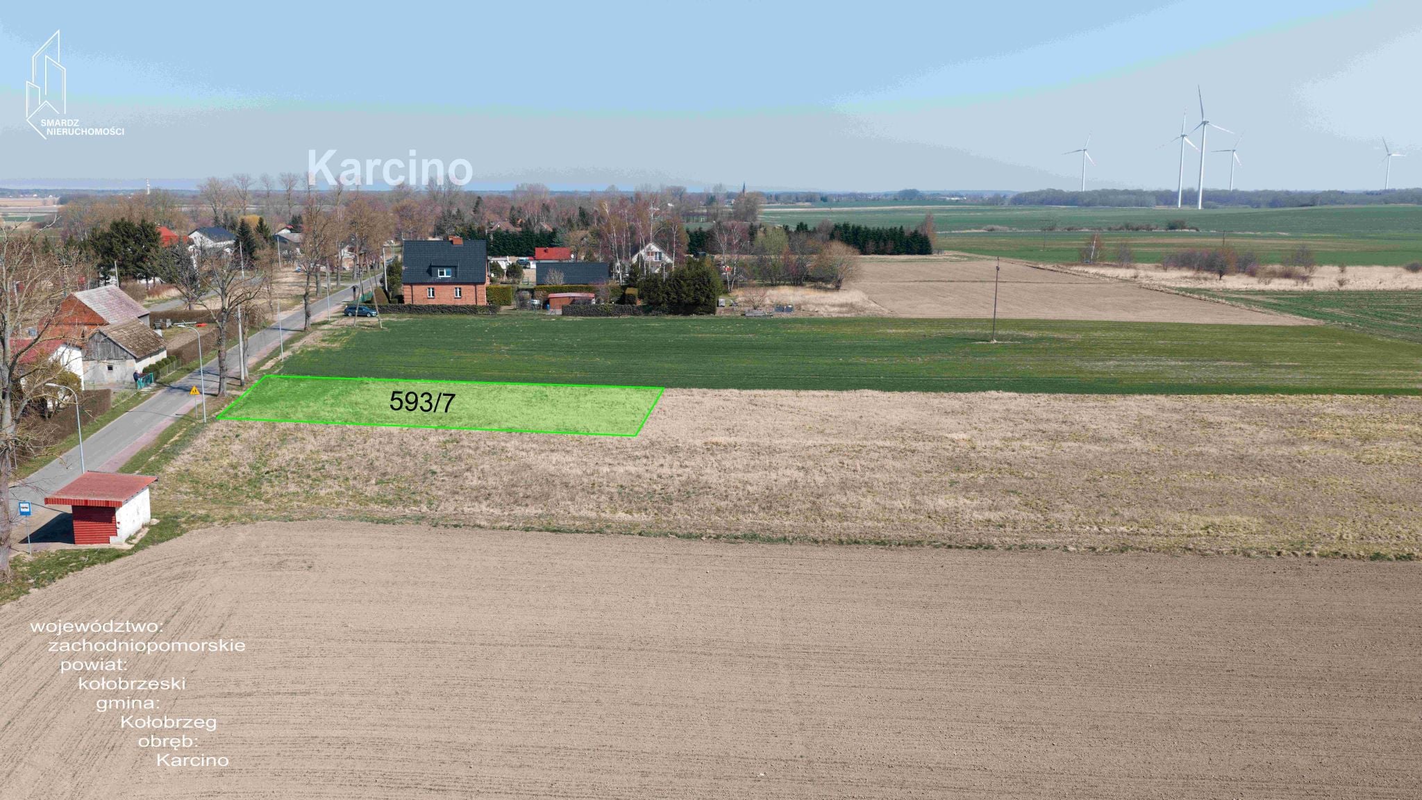 Karcino działka budowlana na sprzedaż - gmina Kołobrzeg. (50)
