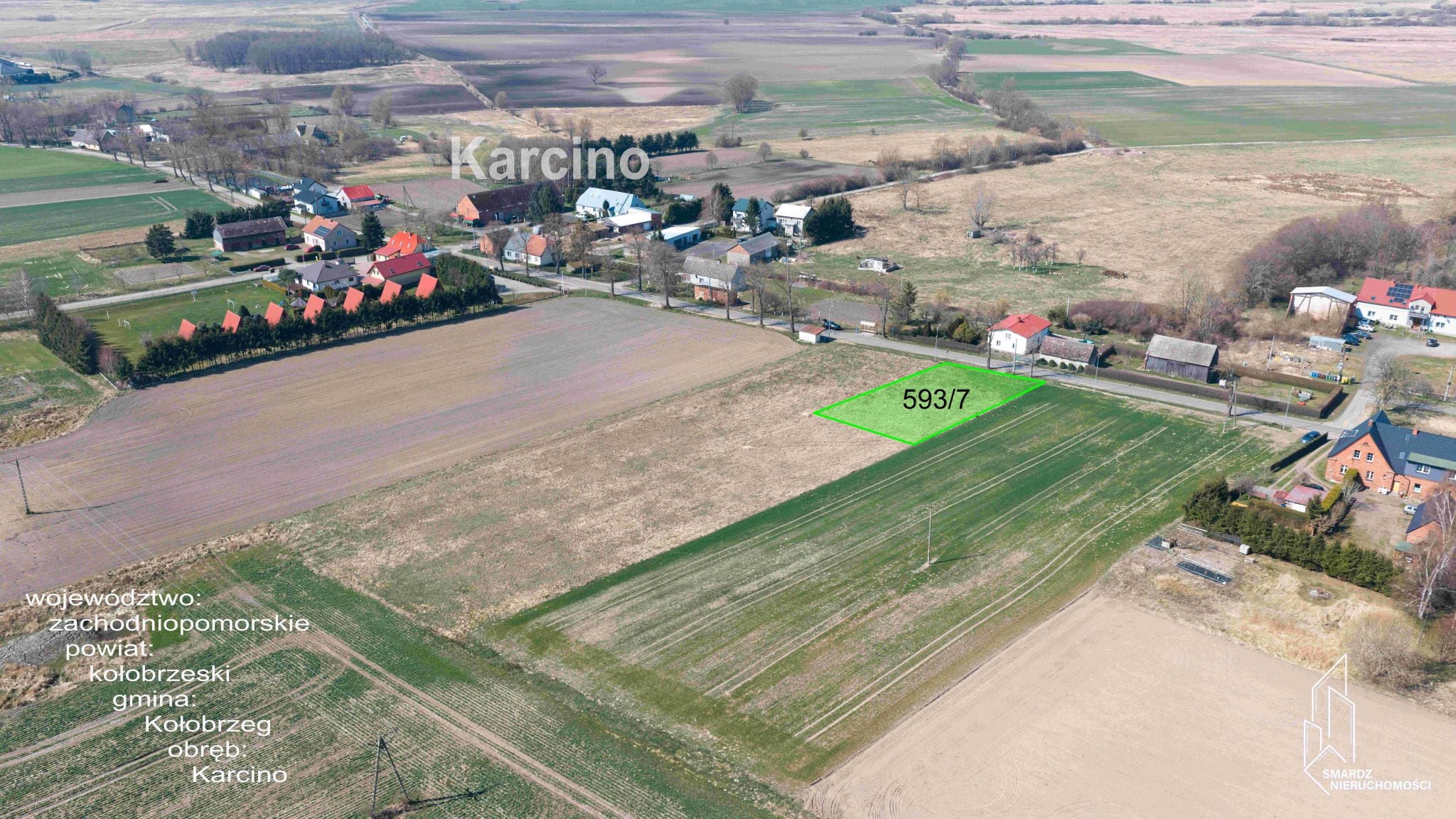 Karcino działka budowlana na sprzedaż - gmina Kołobrzeg. (60)
