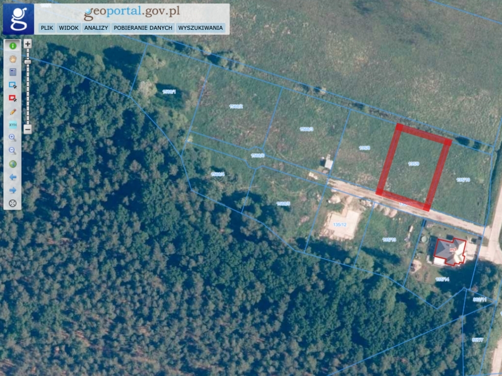 Dobra, Działka z projektem bliźniaka i WZ (2)