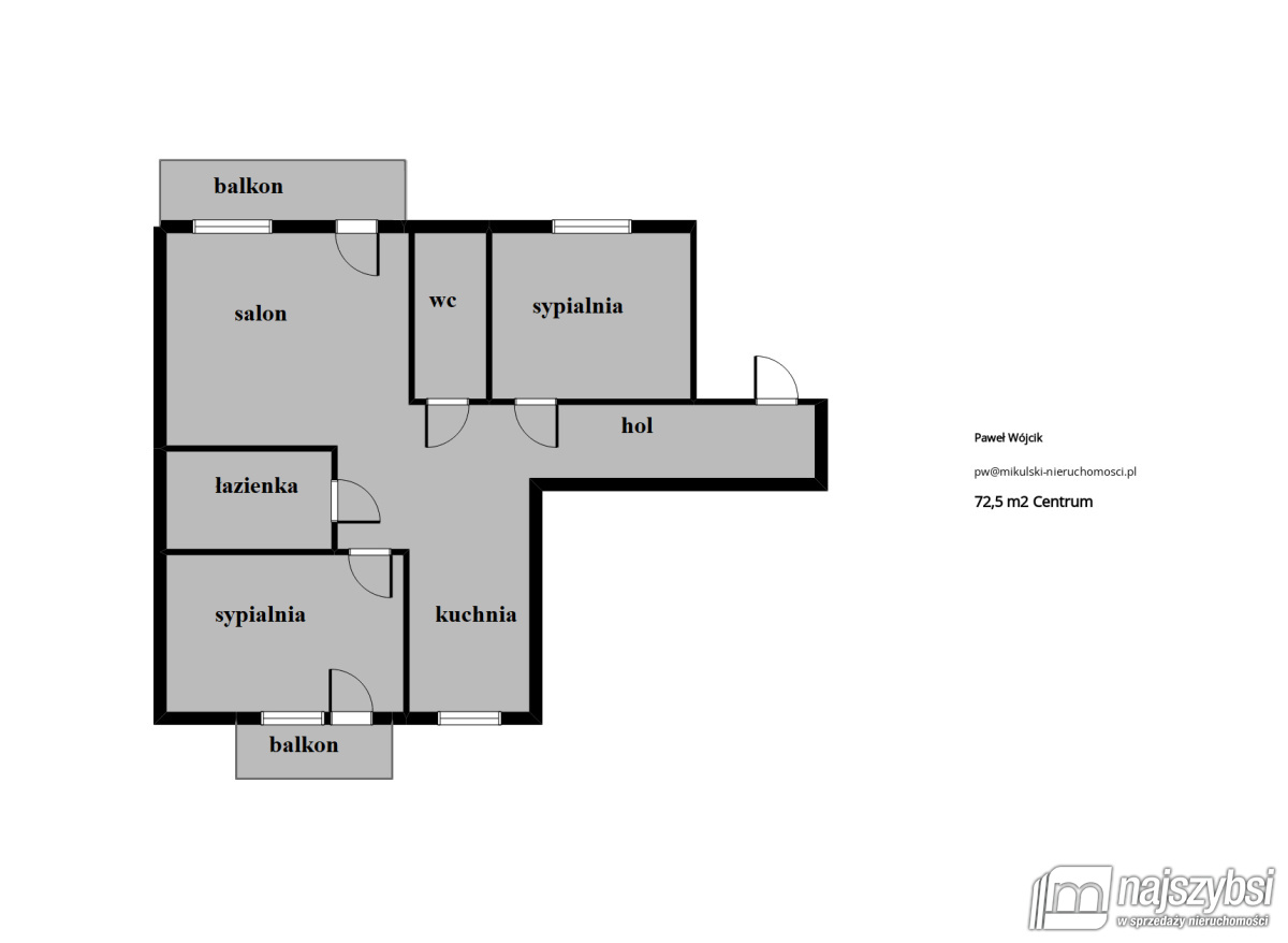 Kołobrzeg - PRZESTRONNE MIESZKANIE 3 POKOJOWE W CE (13)