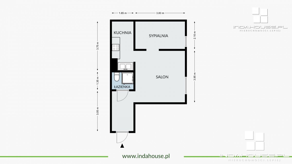 2 pokojowe mieszkanie do własnej aranżacji (12)