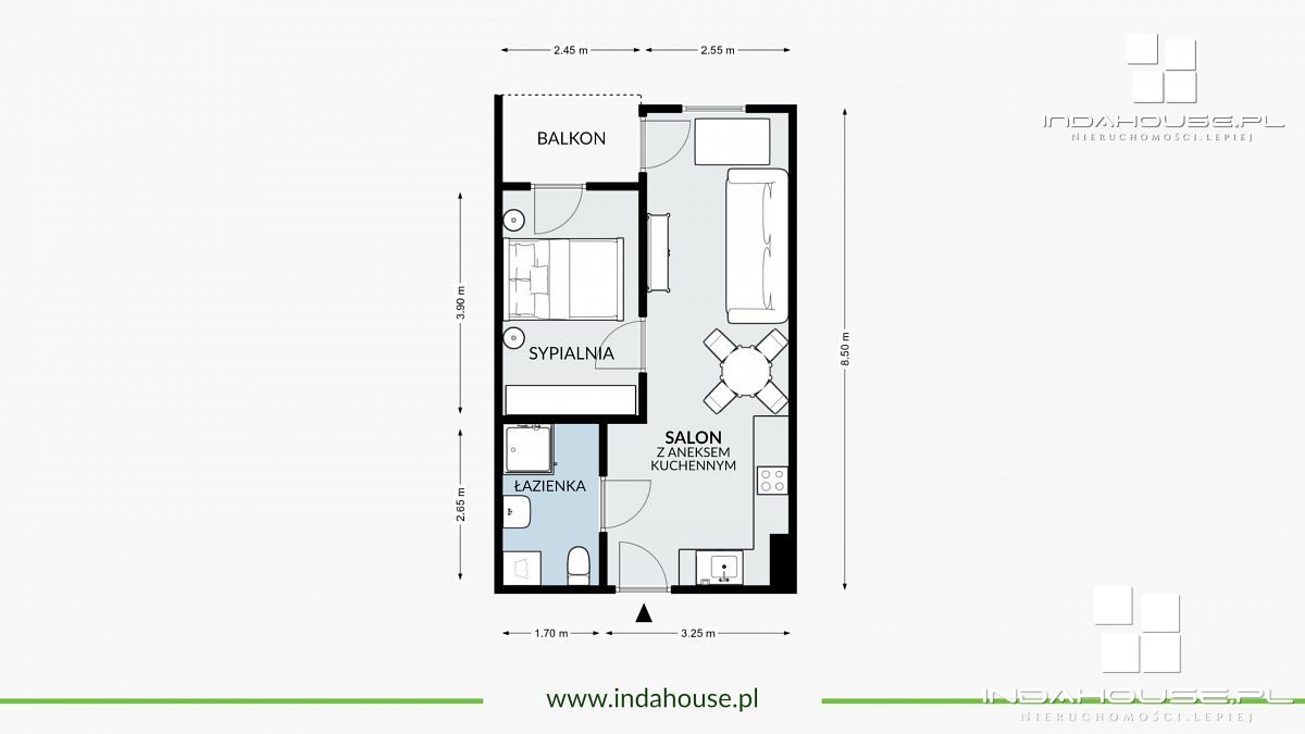 Nowe, 2 pokojowe mieszkanie przy Uniwersytecie Pom (14)